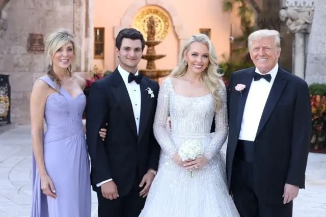 Hija menor de Trump se casó con el multimillonario Michael Boulos en impresionante boda en Mar-a-Lago