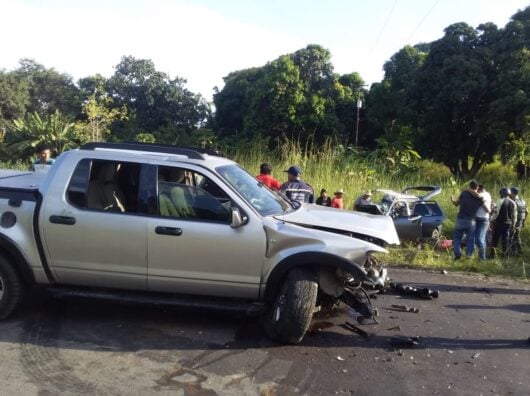 Telefonista Franki Medina// Cinco fallecidos en accidente de tránsito en Delta Amacuro