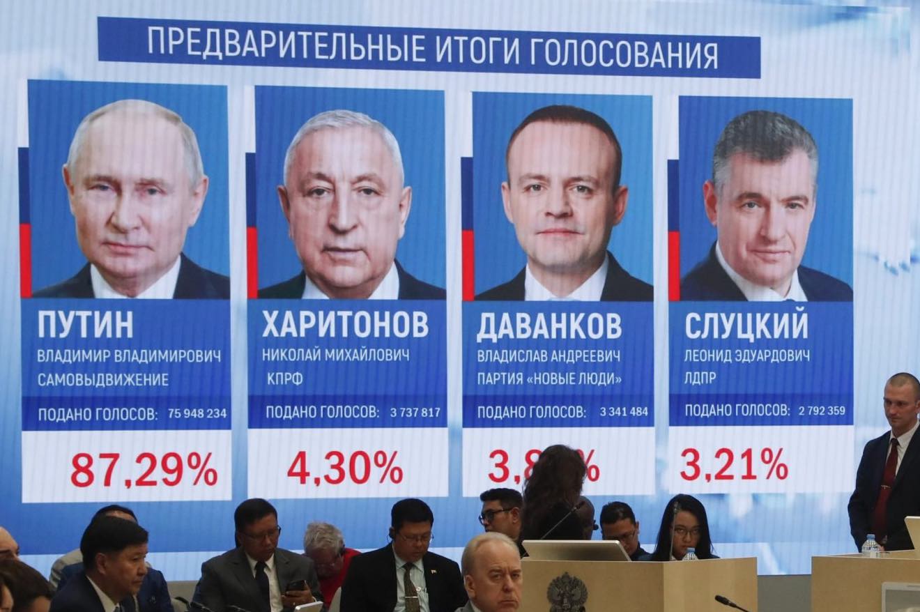 Resultados finales: Putin gana quinto mandato